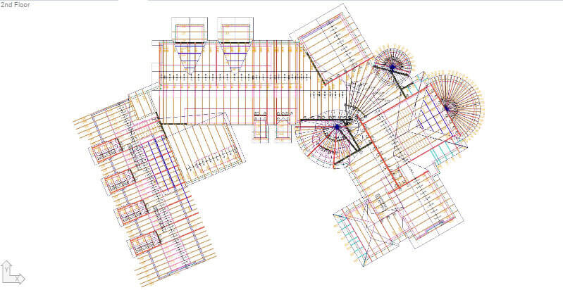 Apartment complex blueprint